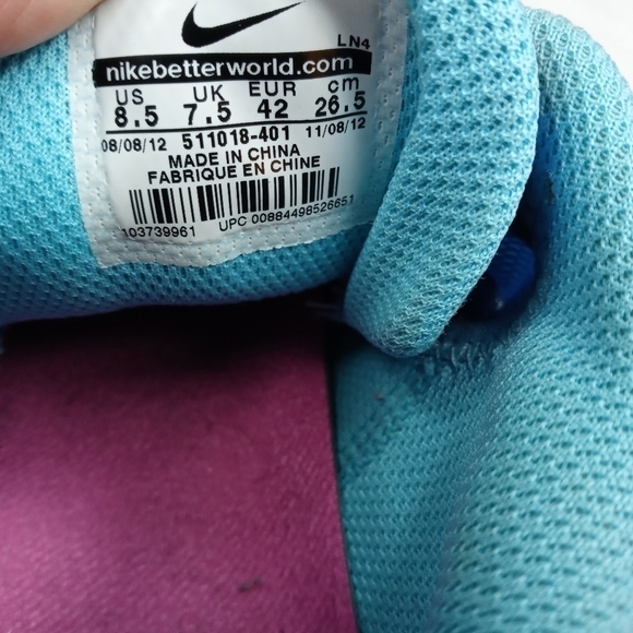 Nike Free Trainer 5.0 Men's 8.5 M Running Shoes Bl - Picture 4 of 11